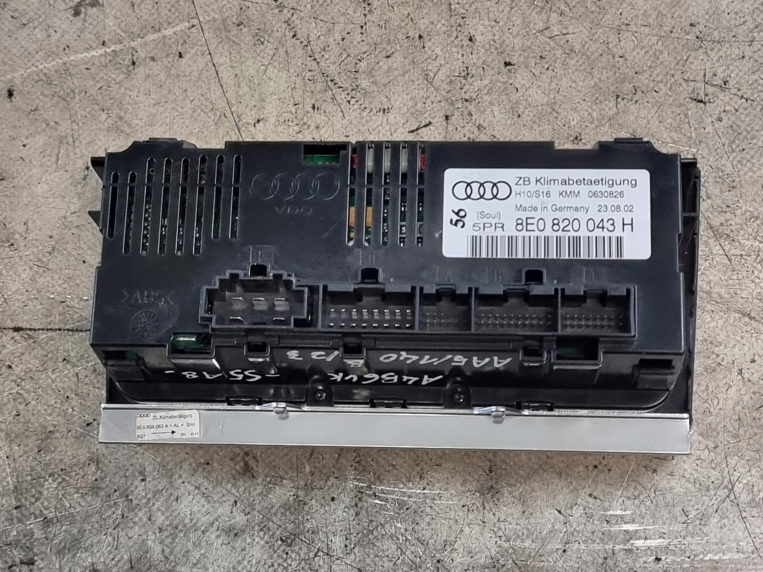 Unite commande clima Bouches buses OE 8E0820043H AUDI A4 B6