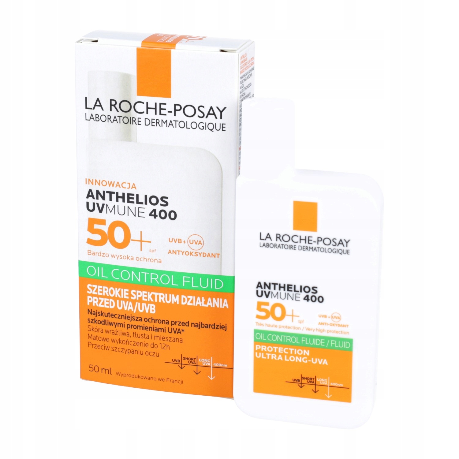 La Roche-posay Anthelios UVmune 400 fluid ochronny do twarzy SPF50+ 50 ml