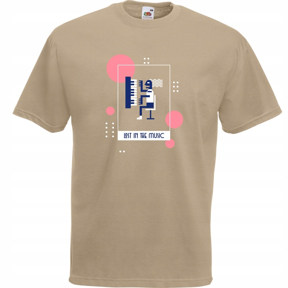 

Koszulka lost in music pianino XXL khaki