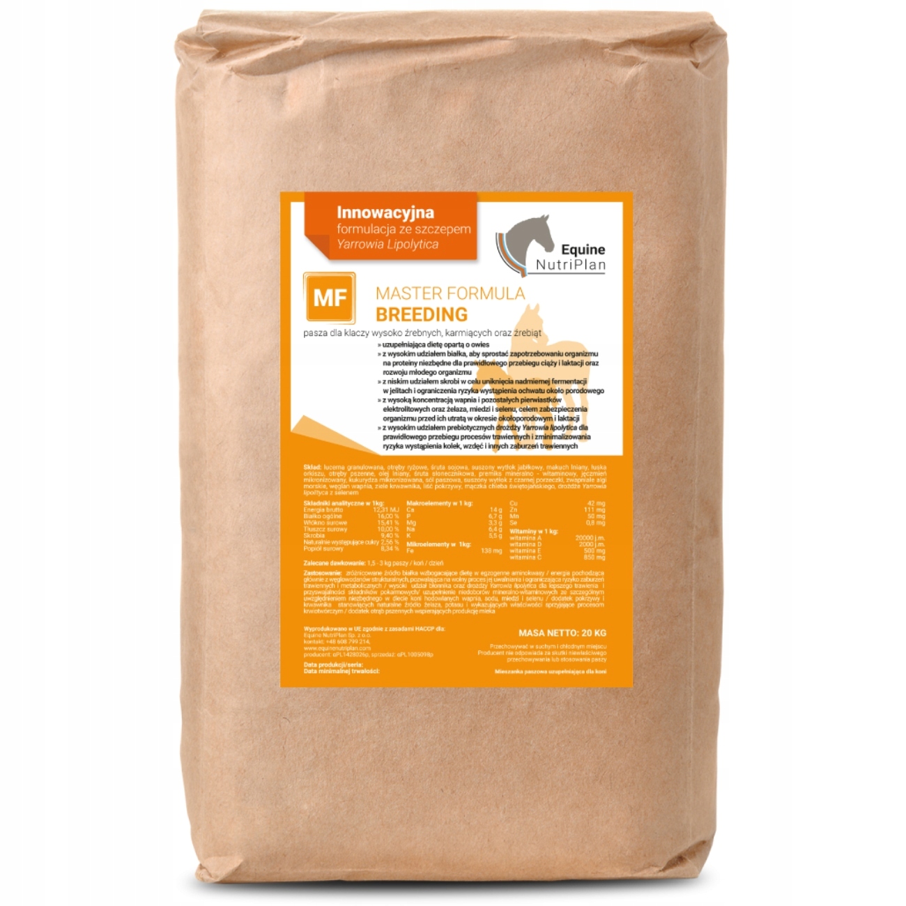 Pasza Hodowlana dla Klaczy i Źrebiąt Enp Master Formula Breeding Musli 20kg