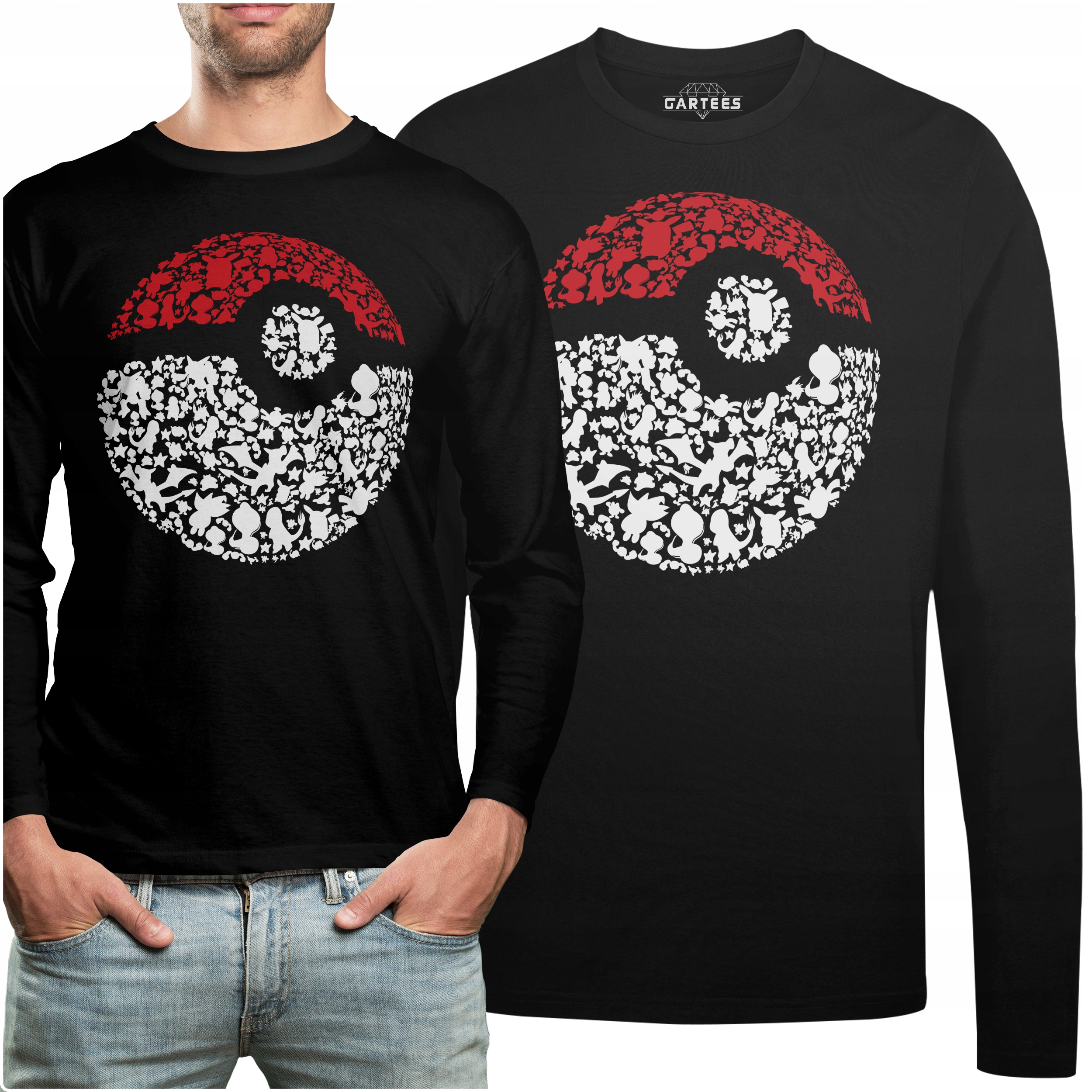 

Koszulka Long Oryginalny Upominek Gry Pokemon