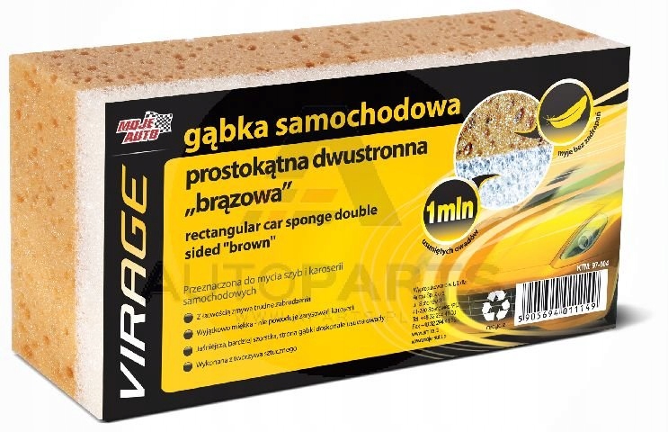 

Moje Auto Gąbka Samochodowa Prostokątna 2w1