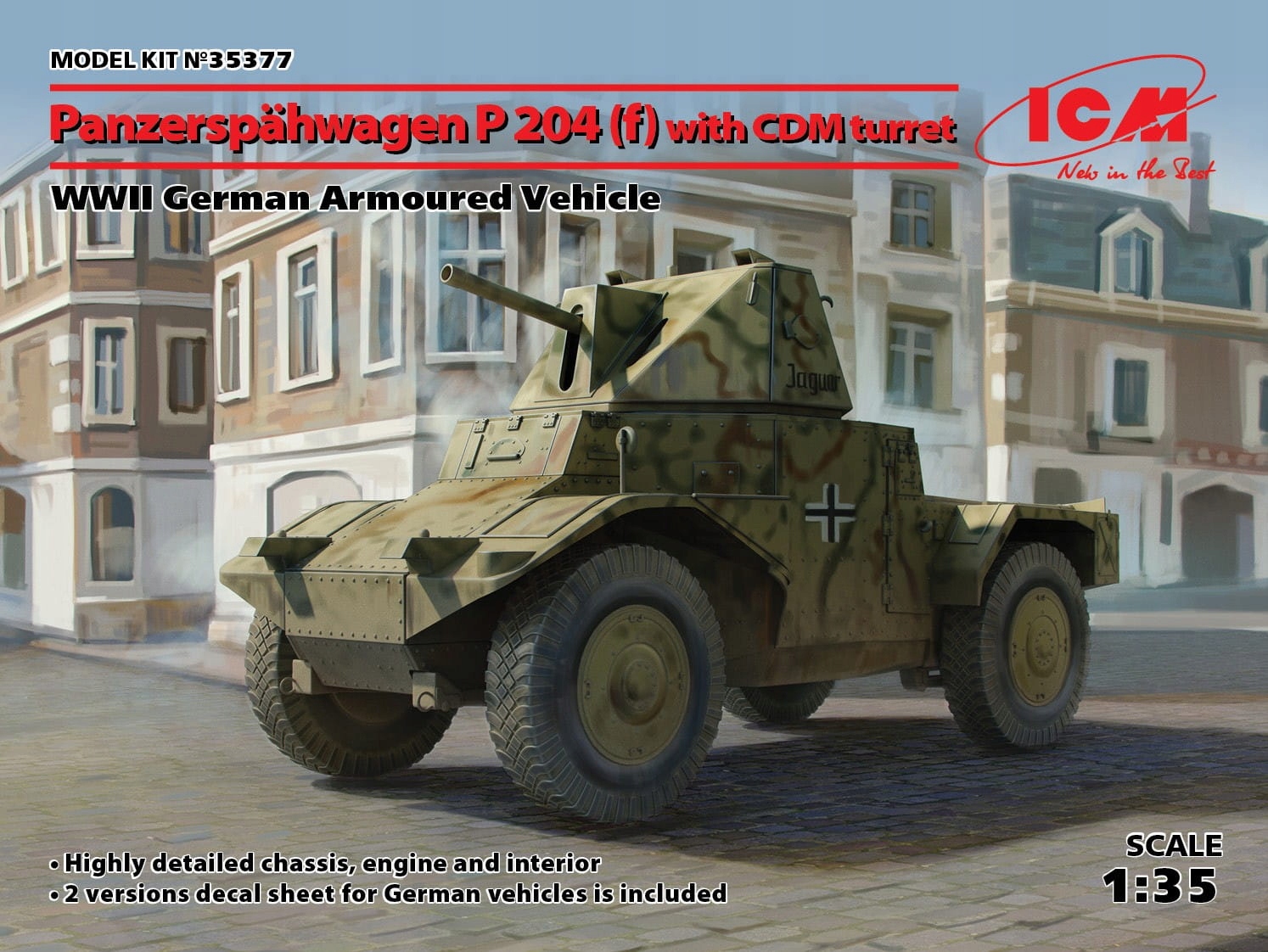 Panzerspahwagen P 204 (f) s věží CDM 1:35 ICM 35377