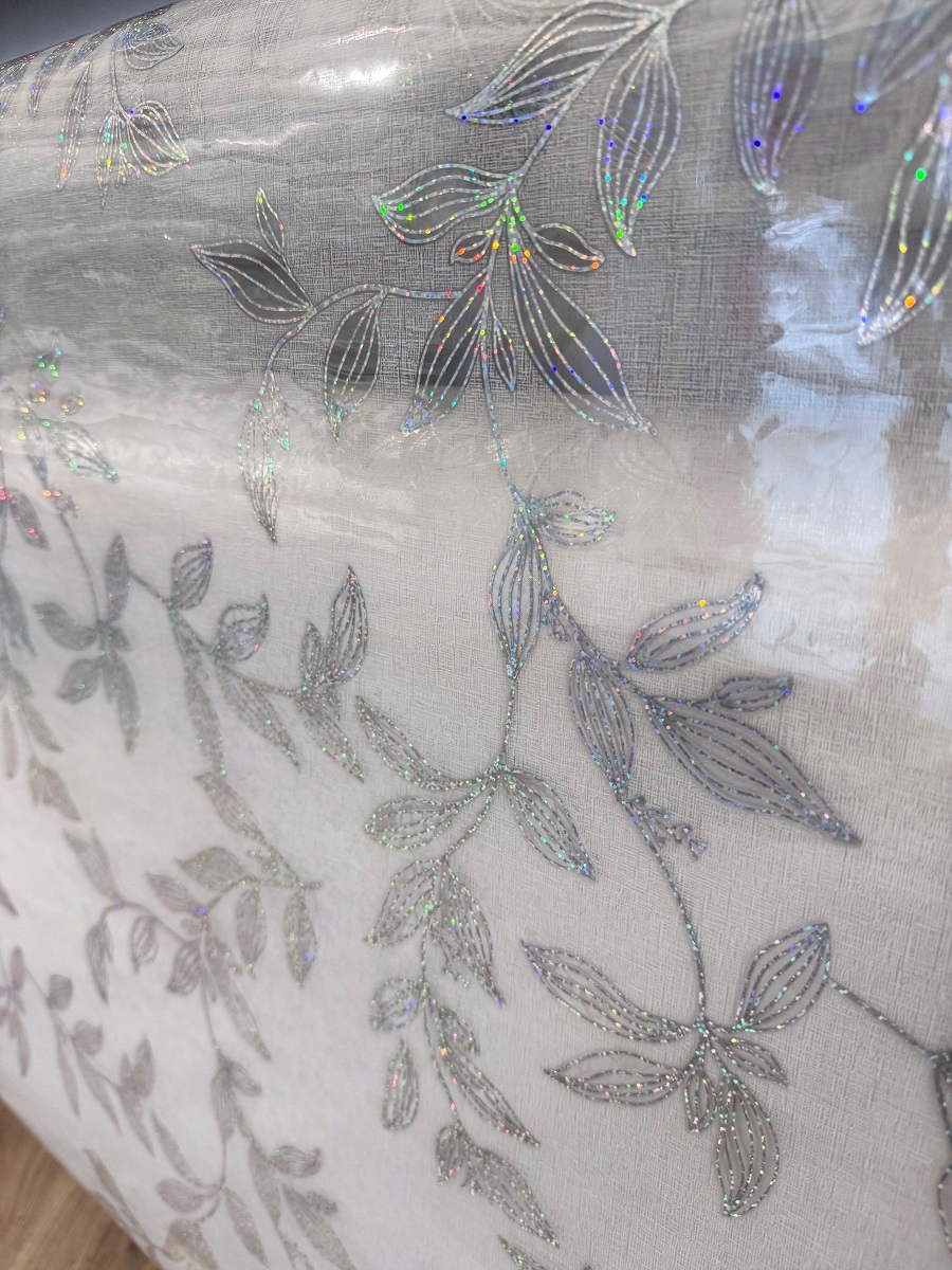 Cerata PRZEZROCZYSTA OBRUS jak Liść BROKATOWA, HOLOGRAFICZNA 140 Marka bez marki