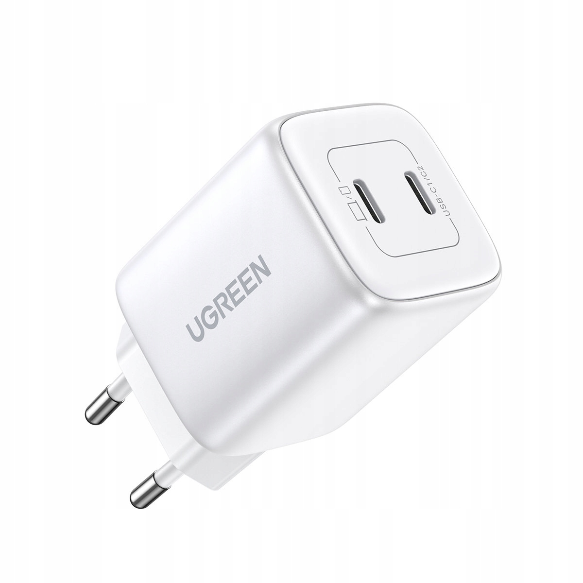 UGREEN SZYBKA MOCNA ŁADOWARKA SIECIOWA 45W GaN 2x USB C DO TELEFONU TABLETU