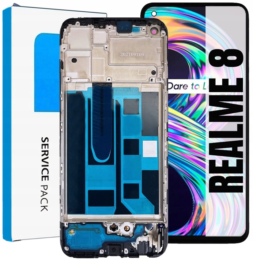 Displej Pro Realme 8 RMX3085 Originál Oem Obrazovka Rámeček