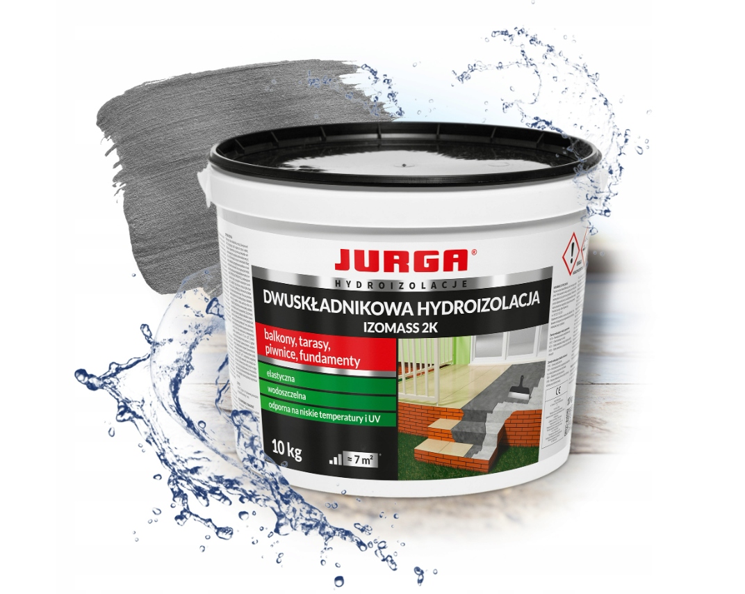 Dvousložková izolace hydroizolační malta Izomass 2K Jurga 10 kg