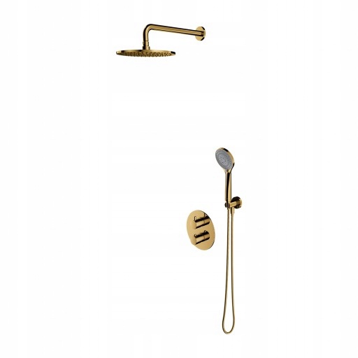 Termostatická Sprchová Stĺpka Zlatá Pod Omietku