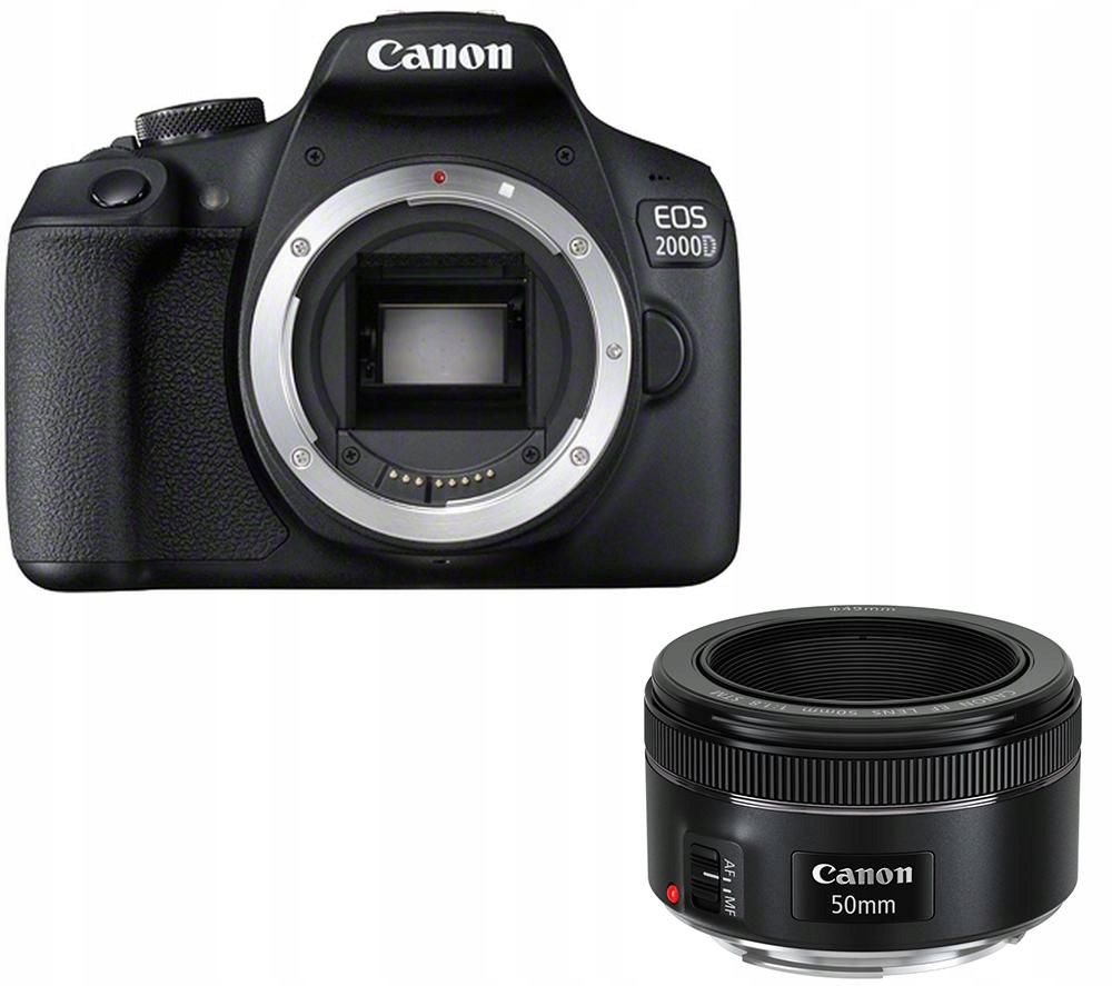 Fotoaparát Canon Eos 2000D Objektiv Canon 50 MM 1.8 Stm