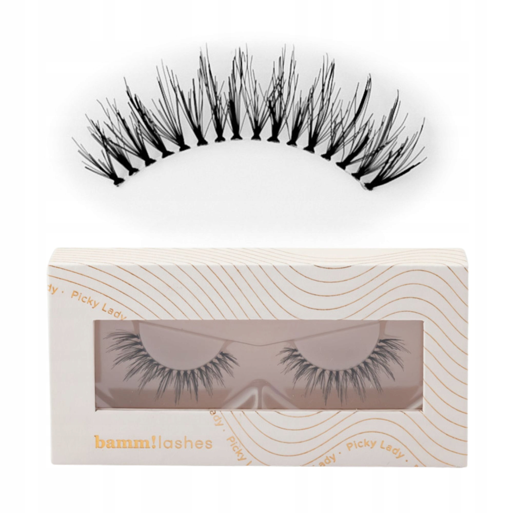 Dlouhé, husté umělé řasy na pásku False Lashes Picky Lady Bamm!lashes
