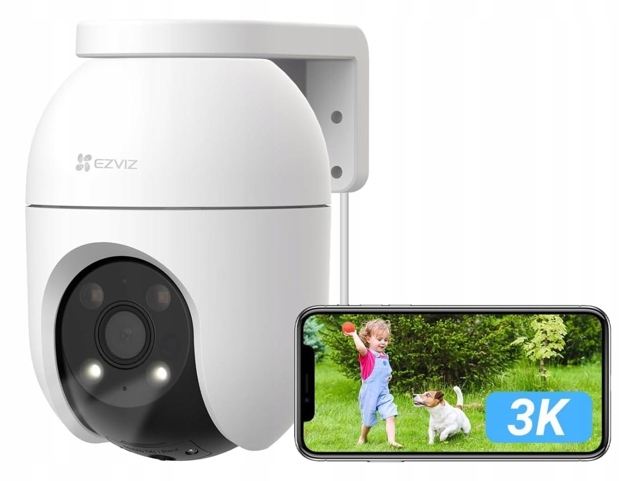 Otočná Ip kamera Ezviz 3K 5MP C8C Wi-Fi Barva Noc Detekce IP65 Audio
