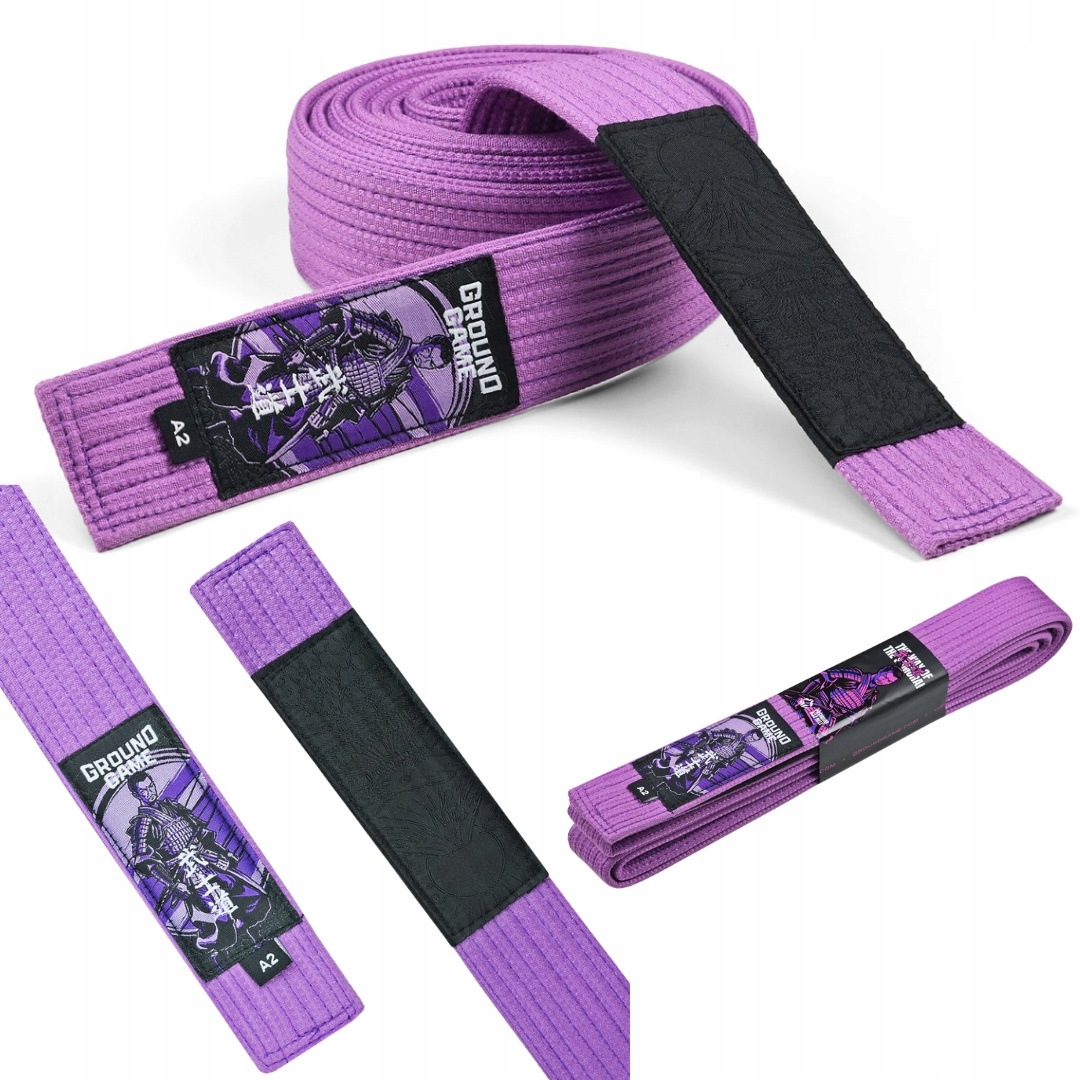 Pas do Bjj Ground Game Premium Purpurowy r. A5