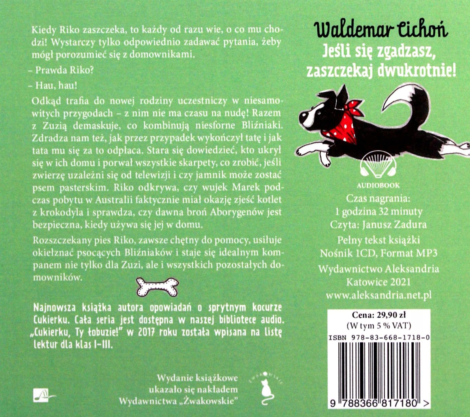 JEŚLI SIĘ ZGADZASZ, ZASZCZEKAJ DWUKROTNIE! - WALDEMAR CICHOŃ [AUDIOBOOK] Stan opakowania oryginalne