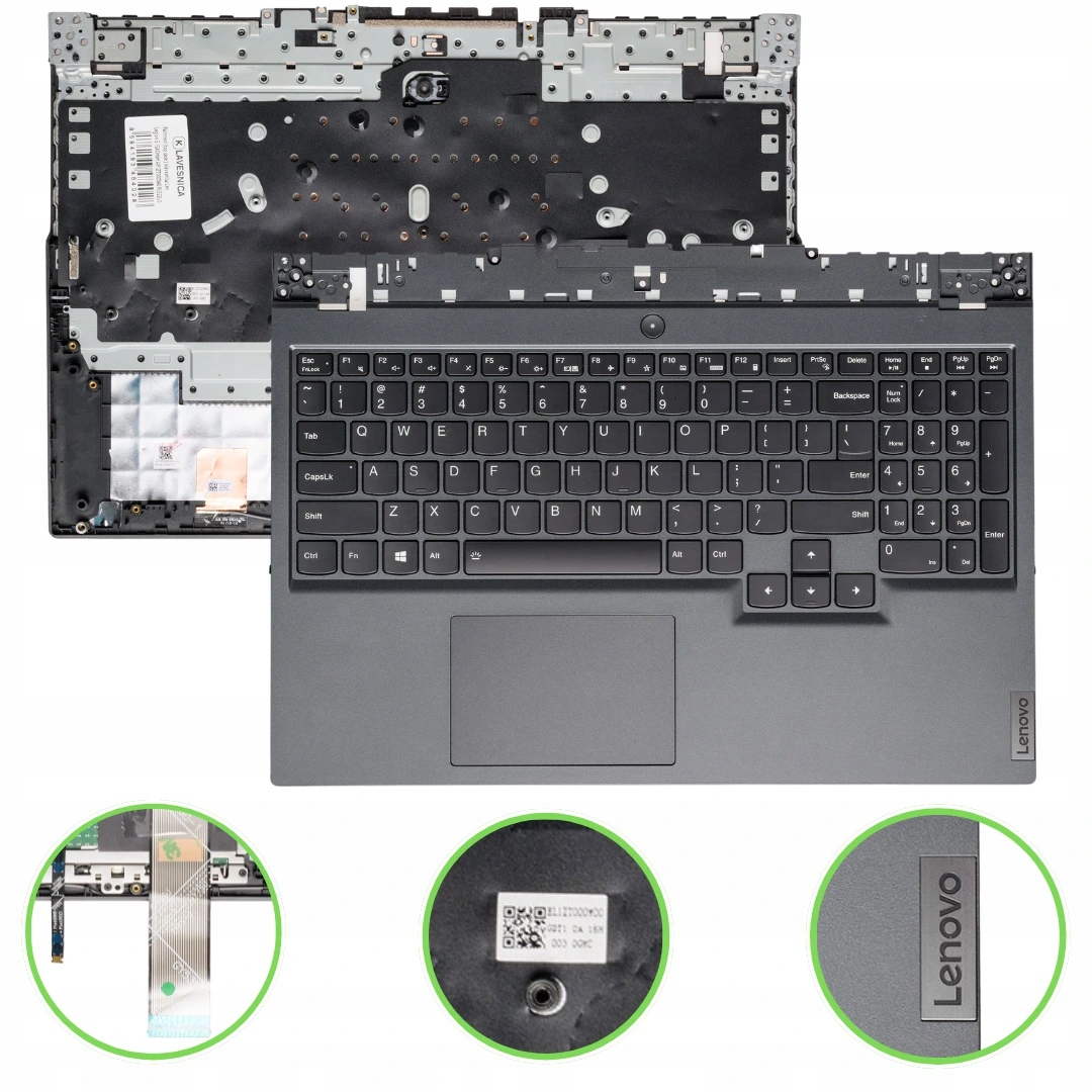 Palmrest (top case klávesnica Lenovo Legion 5 15ACH6H AP1ZT000340