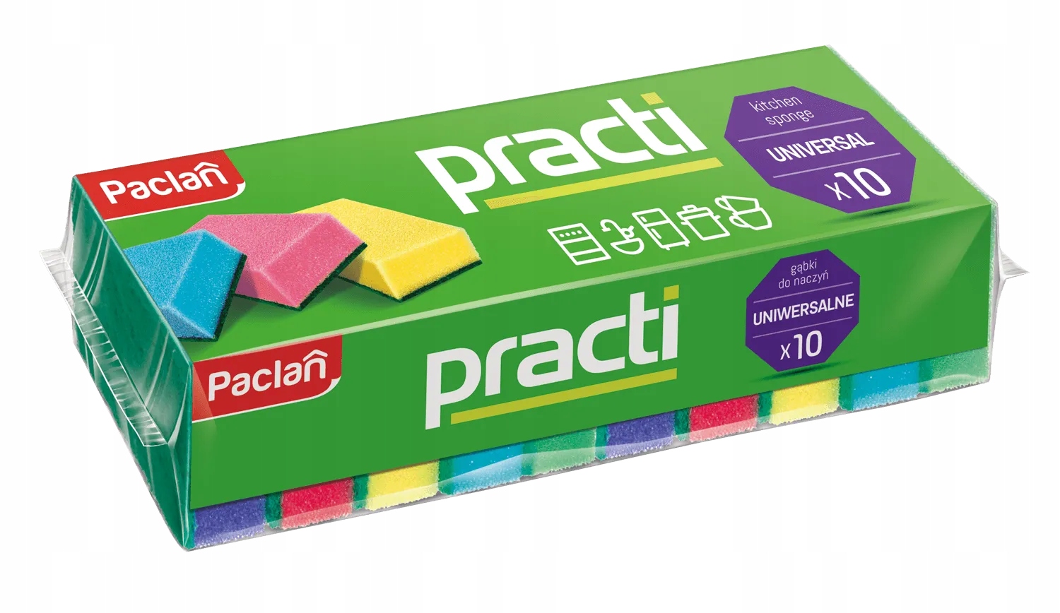 

Duża paczka gąbki zmywaki kuchenne do naczyń 10szt