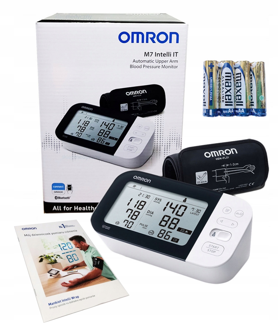 

Omron M7 Intelli It Ciśnieniomierz elektroniczny