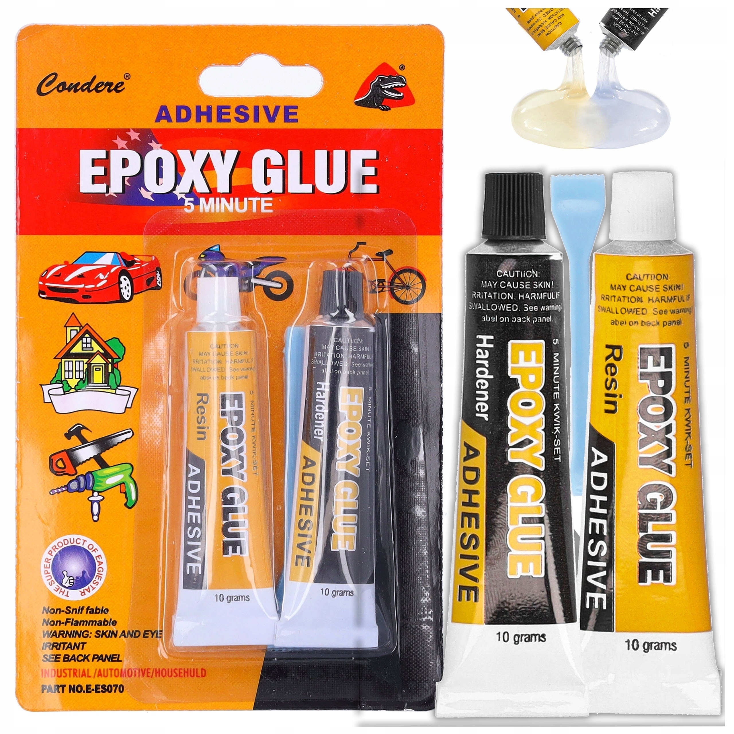 Klej epoksydowy dwuskładnikowy żywica epoksydowa mocny jak stal uniwersalny