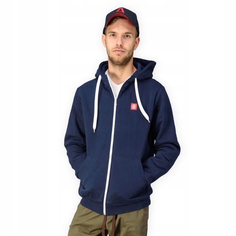 Mikina s kapucí Afrotica zip Icon 418 D námořnická modrá XL