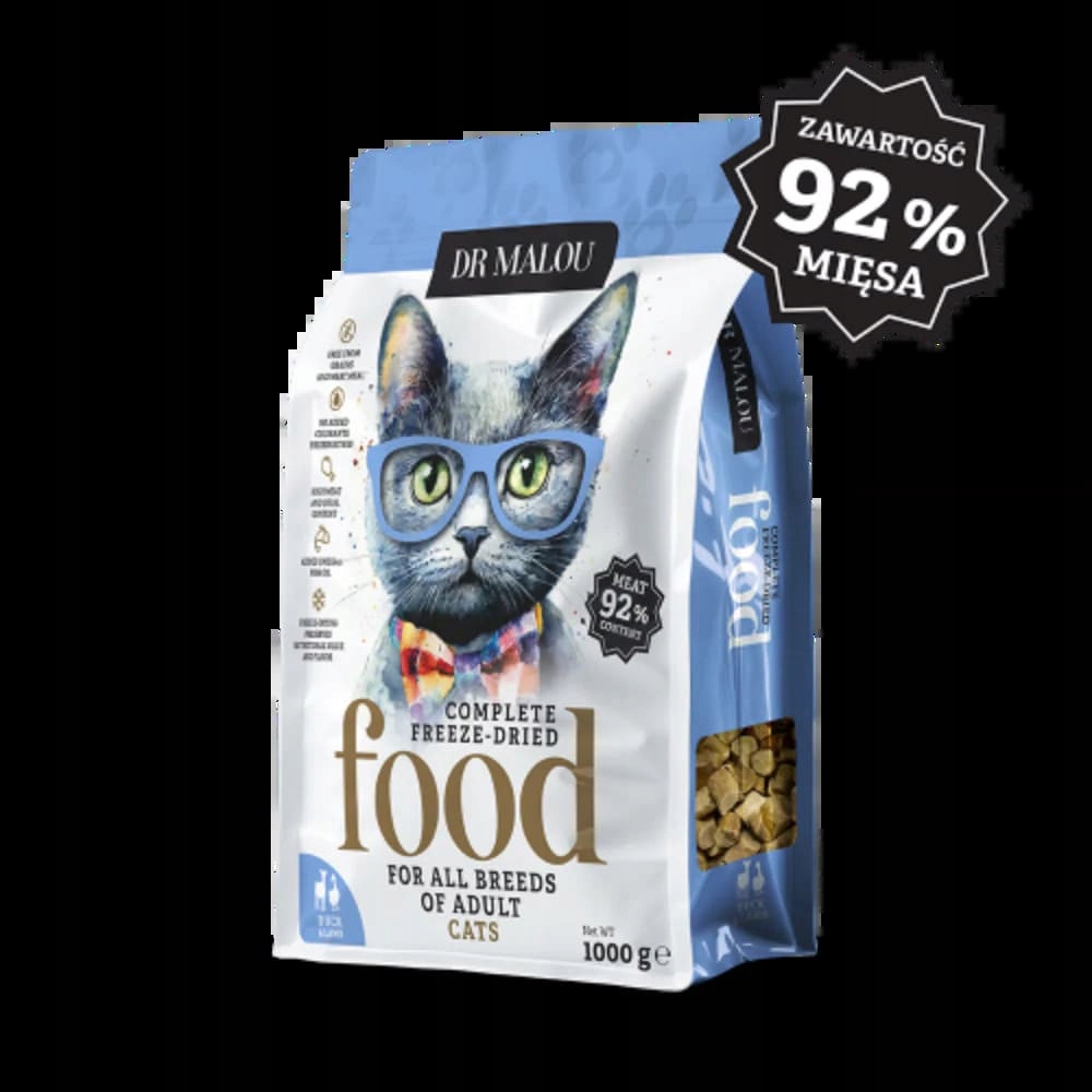 Karma Dr.Malou liofilizowana karma pełnoporcjowa Kaczka z jagnięciną 1 kg