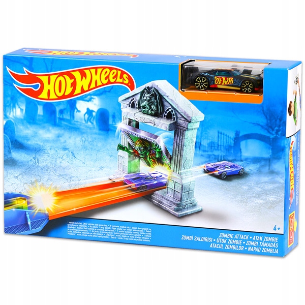 

Hot Wheels Tor Autko Wyrzutnia Atak Zombie