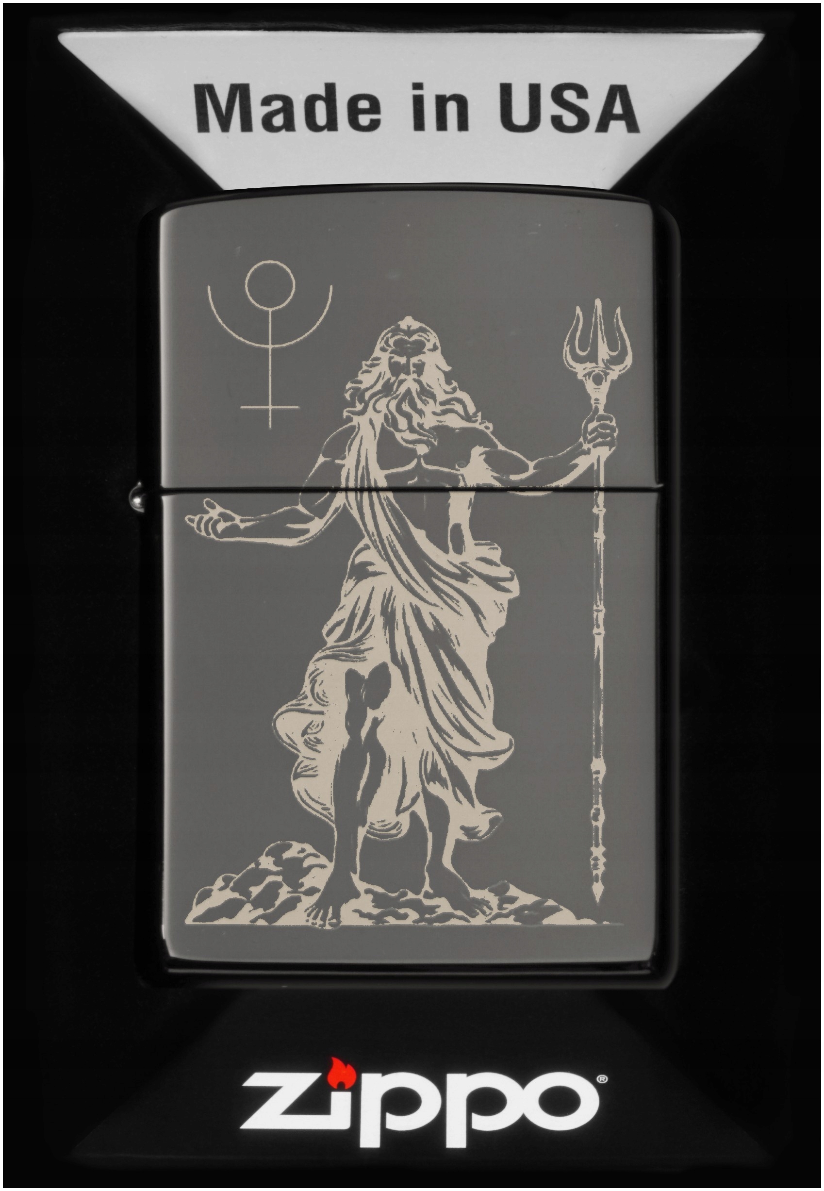 Zapalovač Zippo God Pluto 60007314 Větruodolný benzínový