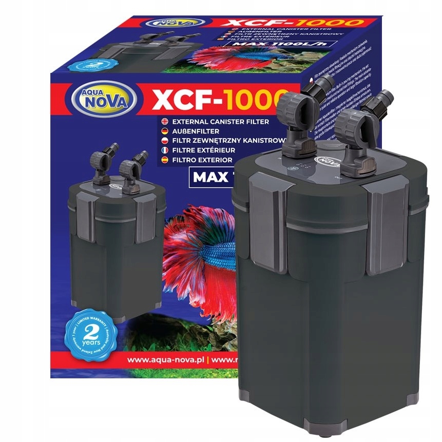 Aqua Nova XCF-1000 Vnější kelímkový filtr do akvária 200 l