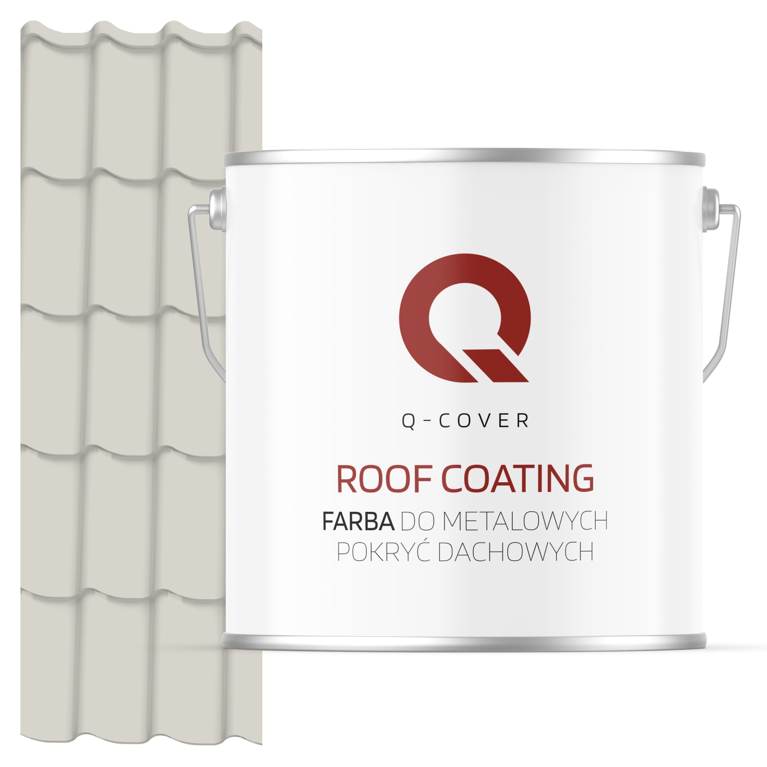 Farba Na Kovové Strechy Z Pozinkovanej Ocele Biela Šedá Ral 9002 5 L Matná