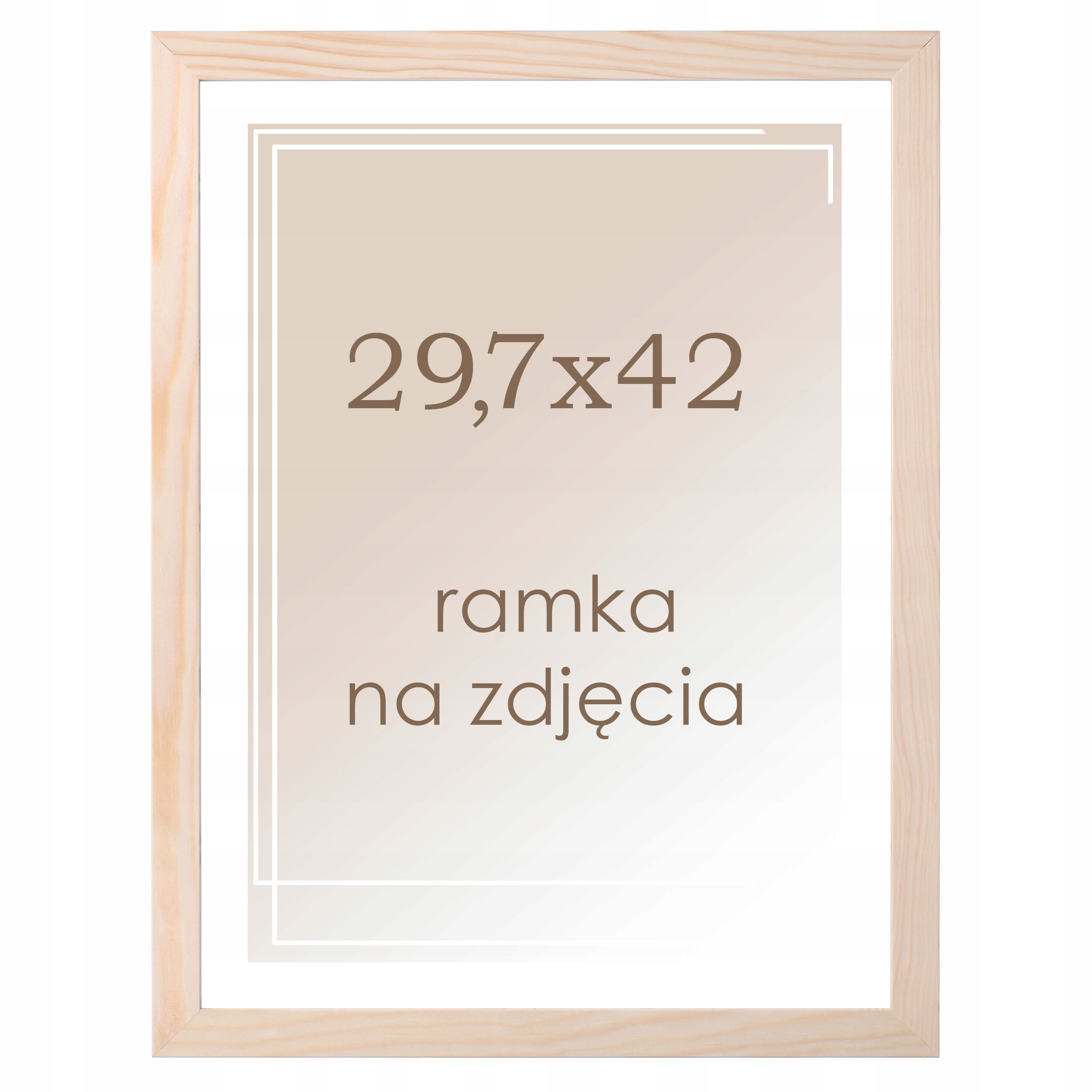 

Ramka A3 sosna drewniana ramki na zdjęcia 29,7x42