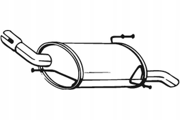 BOSAL TŁUMIK UKŁADU WYDECHOWEGO TYŁ OPEL CORSA C 1.0 09.00-12.09
