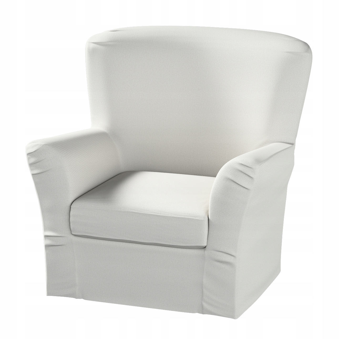 Dekoria Potah na křeslo Tomelilla vysoký s záložkami Ikea šedý
