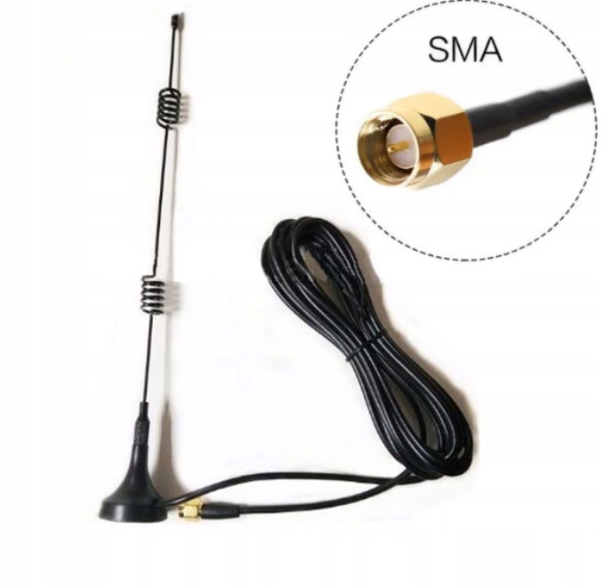 Antena GSM 433MHz 5dbi SMA 24cm magnes