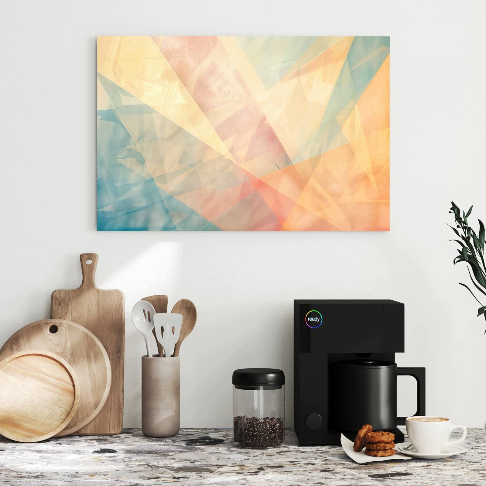 Magnetická tabule Barevné Geo Vzor 60 × 40 cm