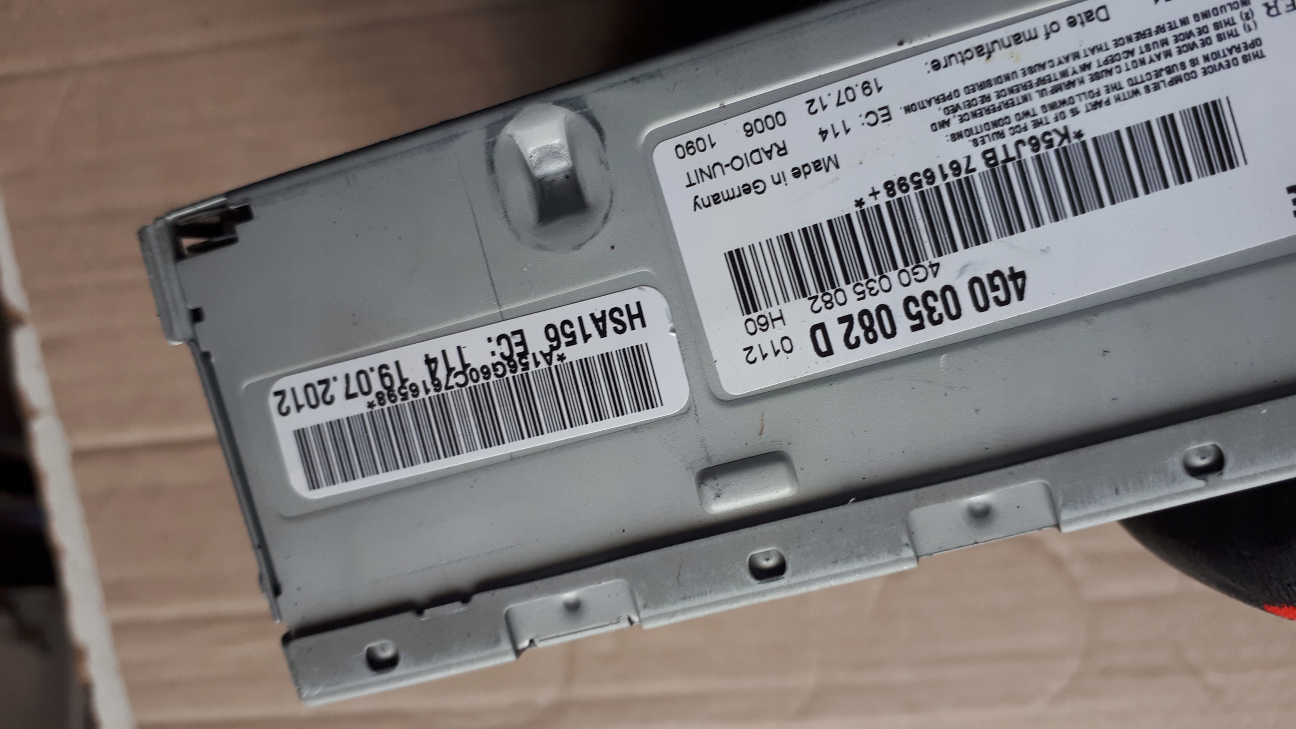 A6 C7 4G module TUNER radio 4G0035082D A7 S6