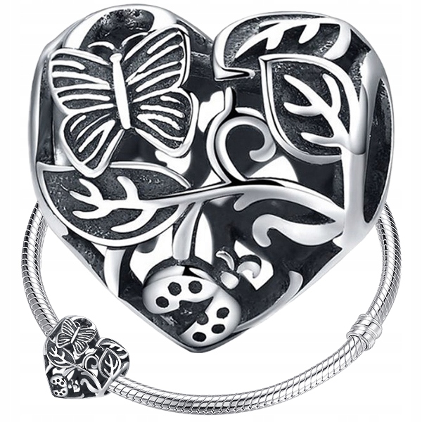 

Charms Serce srebro 925 koralik S925 zawieszka
