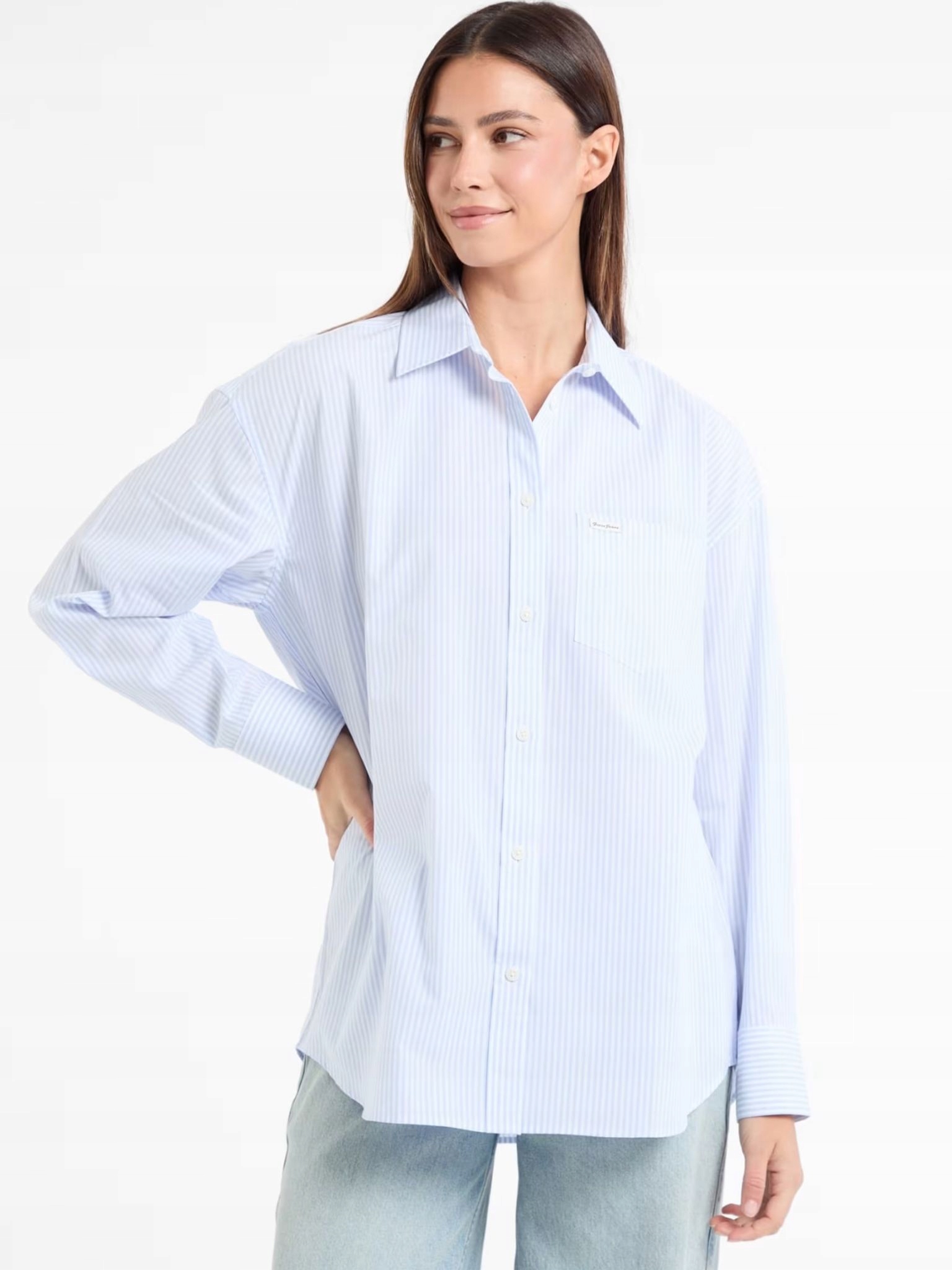 Dámská košile Guess Jeans W5RH94 WGZ11 modrá XL