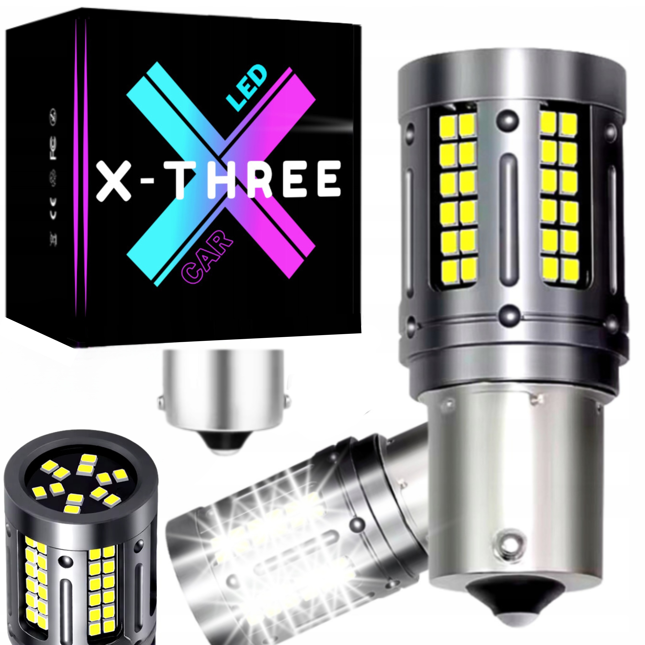 Żarówki PY21W Led Canbus 12V 50W Jazdy Dziennej Drl Wsteczny BAU15S 2szt