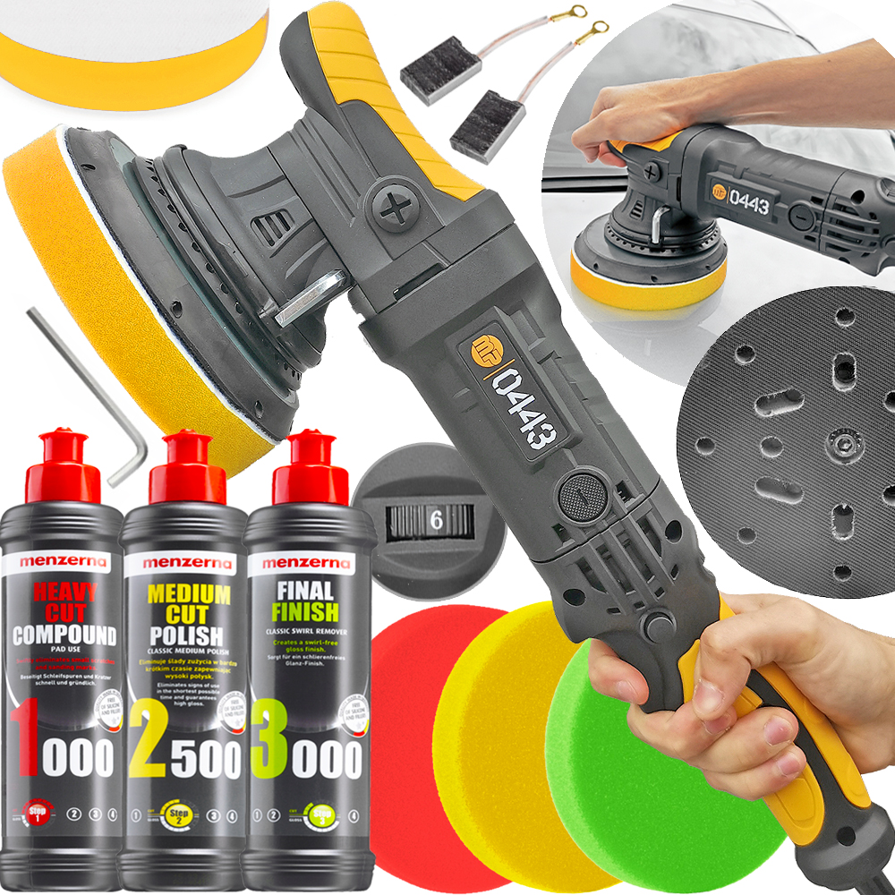 POLERKA SAMOCHODOWA SZLIFIERKA OSCYLACYJNA MIMOŚRODOWA DA + PASTA MENZERNA