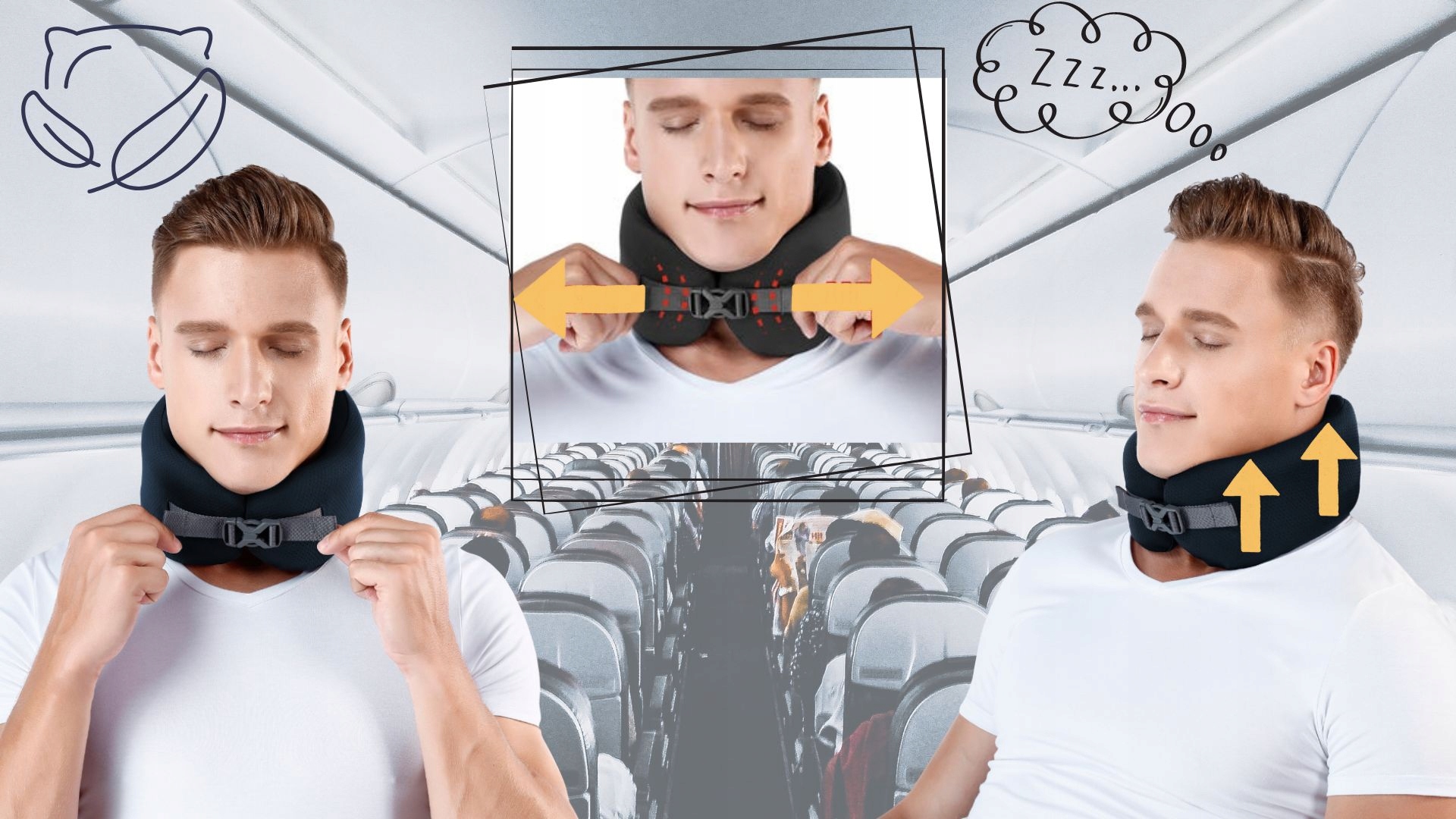 PODUSZKA ORTOPEDYCZNA PODRÓŻNA ROGAL NA SZYJĘ MEMORY FOAM USZTYWNIANYM ETUI Marka Smartrip