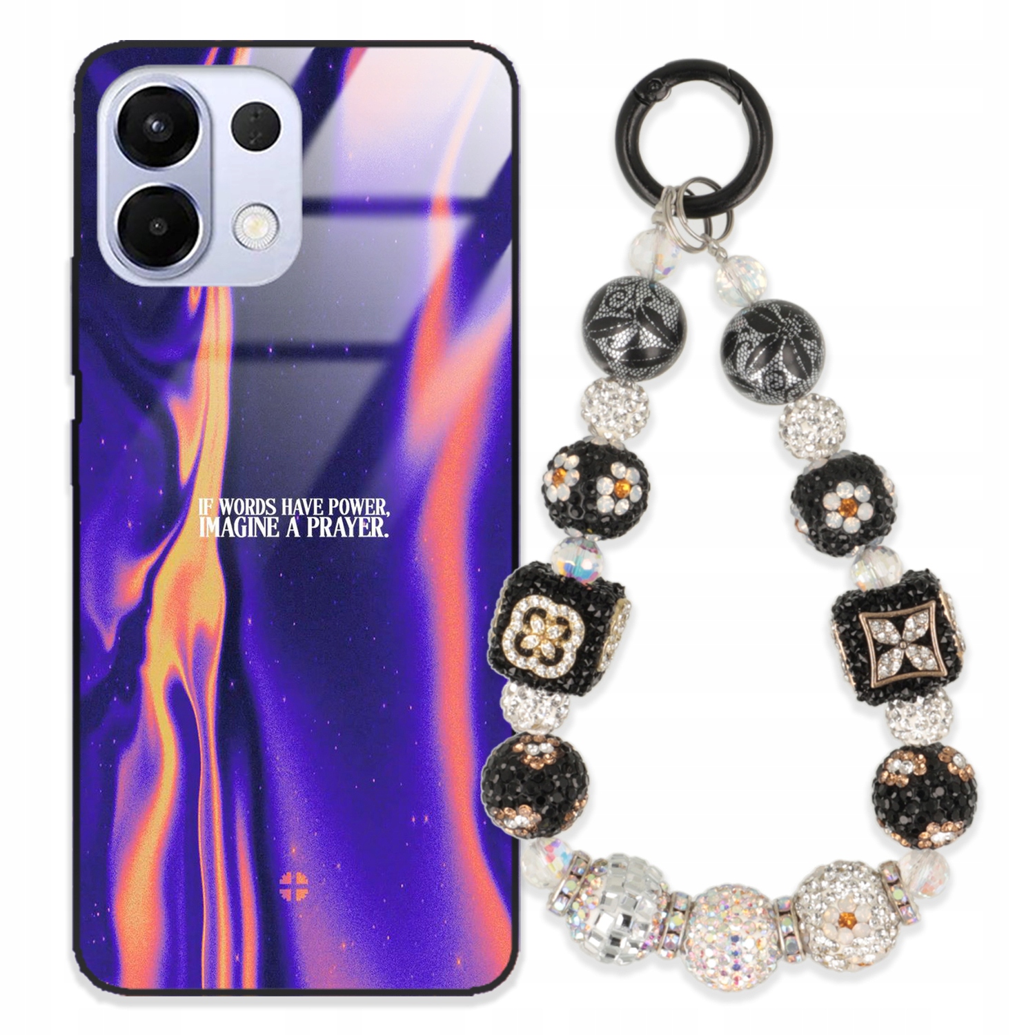 Puzdro Na Oppo K12S 5G Glass Kľúčenka Elegantné Prémiový Dizajn Puzdra