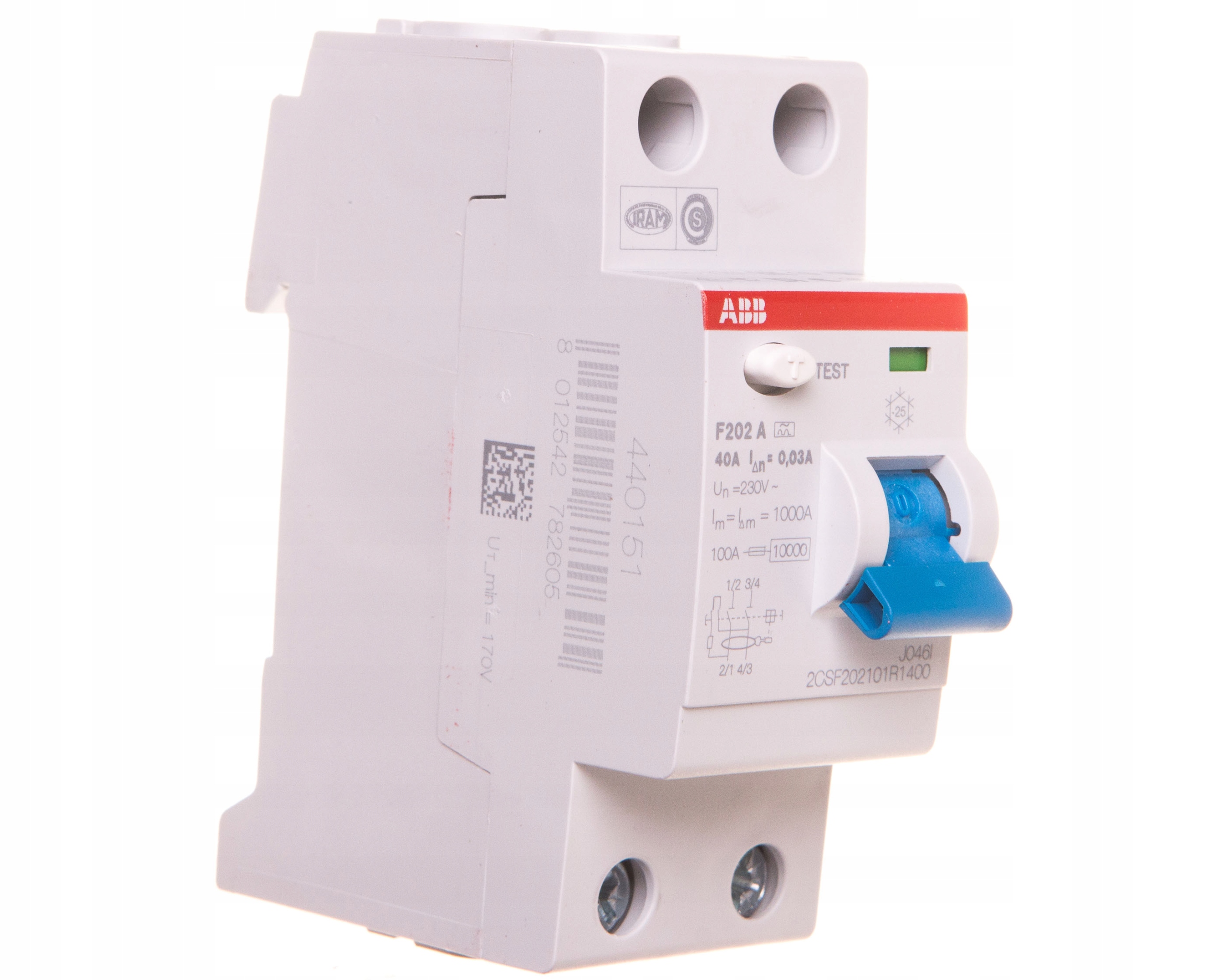 

Wyłącznik różnicowoprądowy Abb 40A 230V