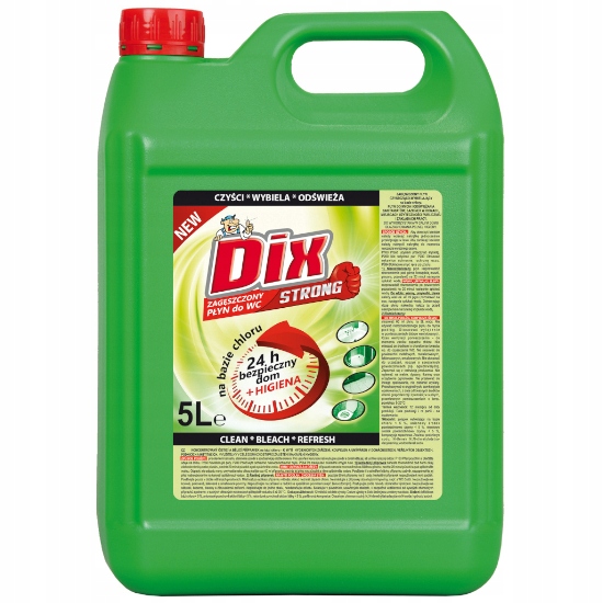 

DIX Strong płyn czyszczący wybielający do Wc 5 l.