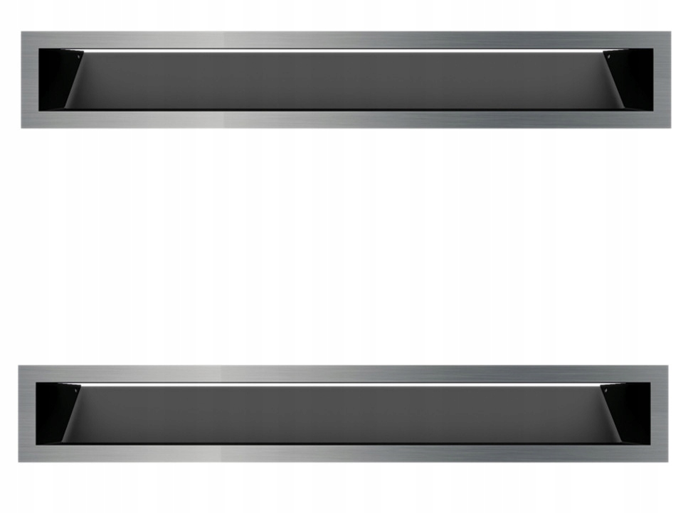 Krbová mriežka Luft jednoduchá brúsená 2ks 9x60 komplet do krbu 90x600