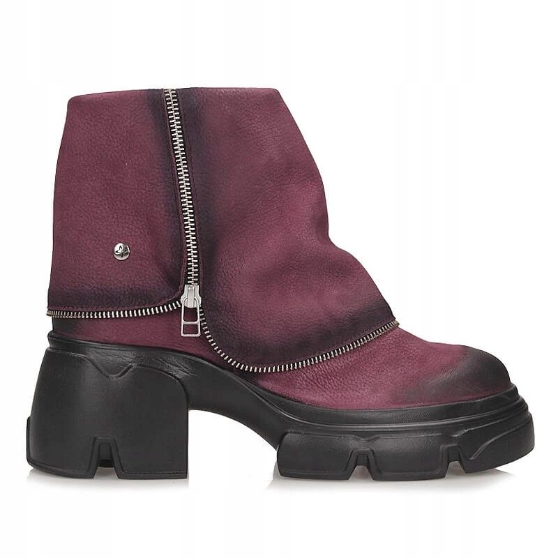 Módní dámské kotníkové boty na podpatku Maciejka 07145-23/00-8