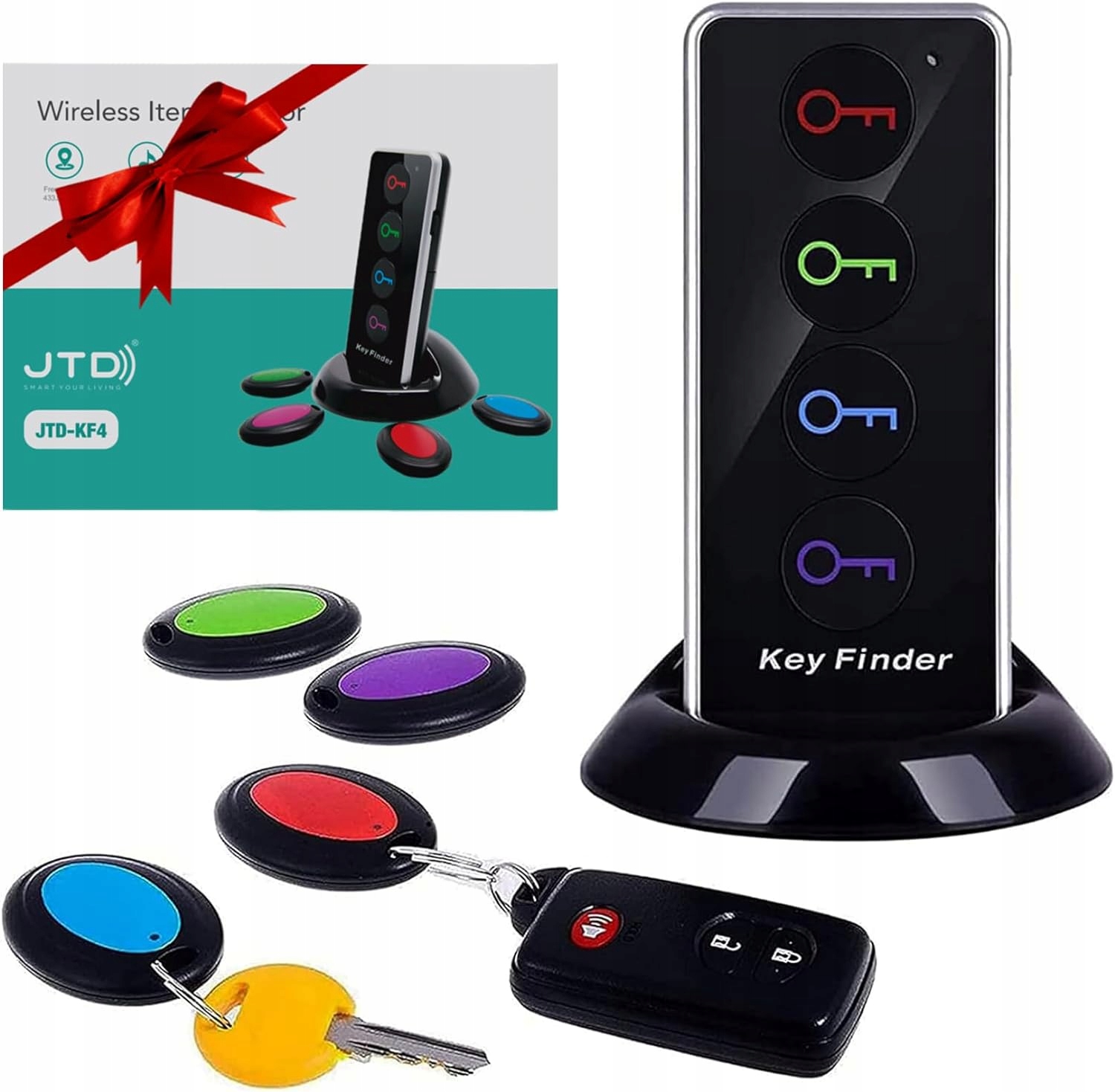 Lokátor Klíčů A Předmětů Jtd Pro Dálkový Bezdrátový S Led Svítilnou