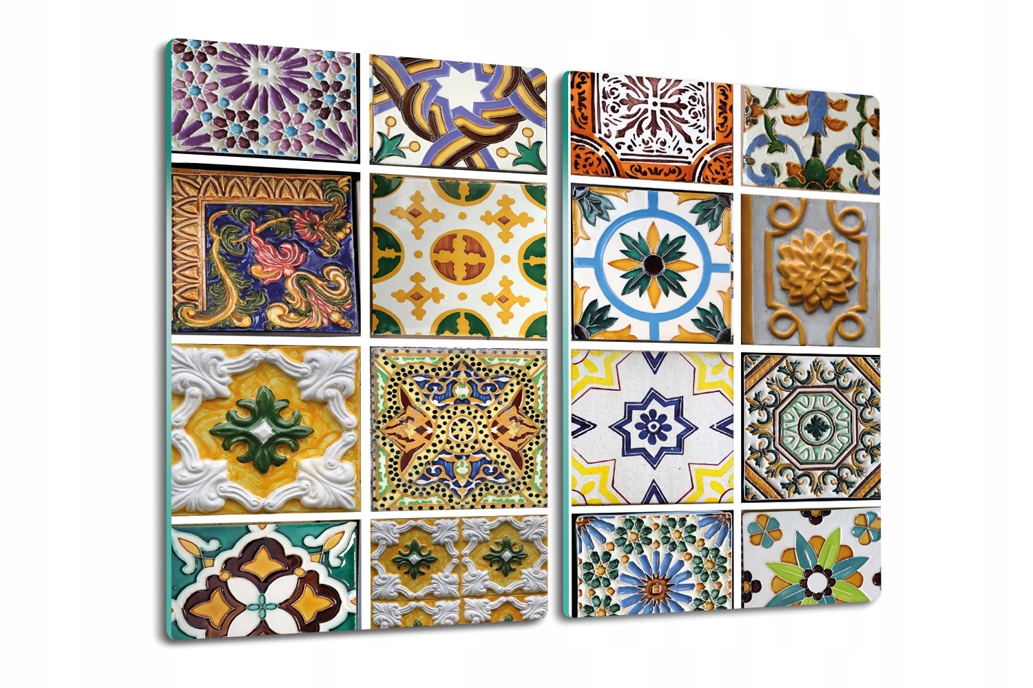 

szklana deska podkładka 2x30x52 Mozaika kolaż wzór