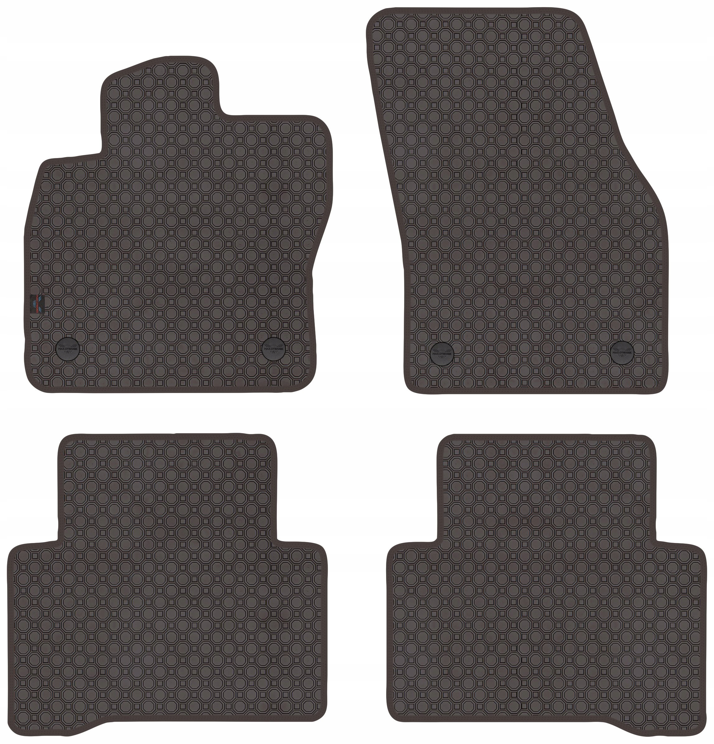 Vw Touran II 5os 2015- Koberce guma Bronz