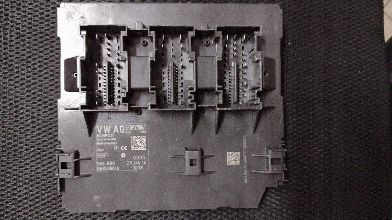 module control unit komfortu Volkswagen Sharan 5K0937086T 5WK50803A