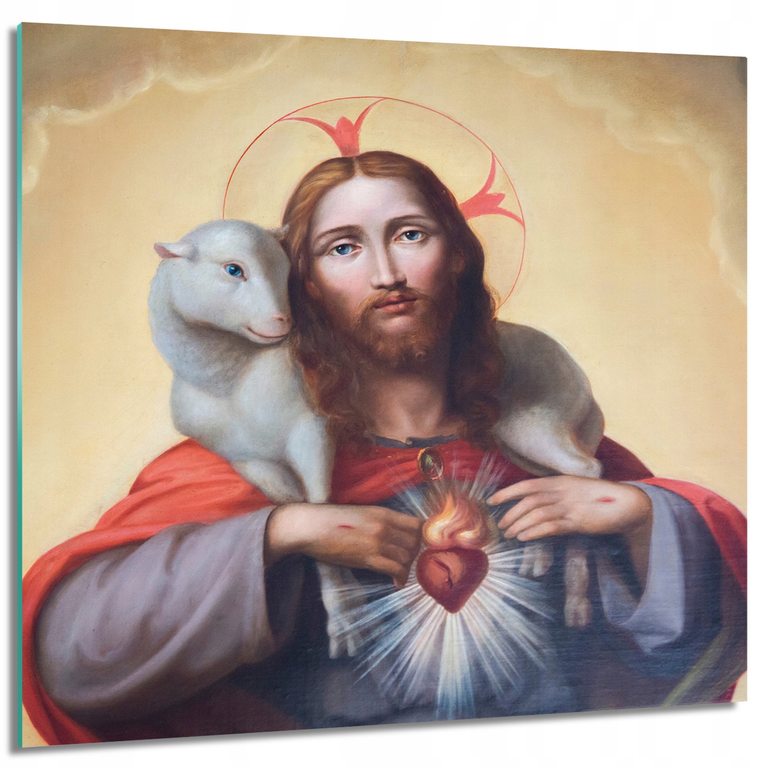 

Foto na szkle ścienne Jezus Dobry Pasterz 60x60