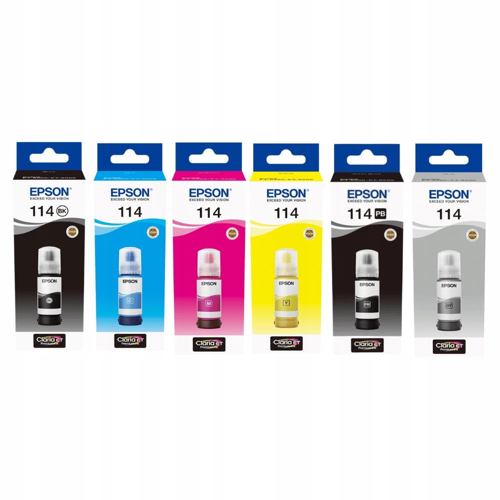 

Epson T07A T07B 6-pak tusz 114 EcoTank ET8500 8550
