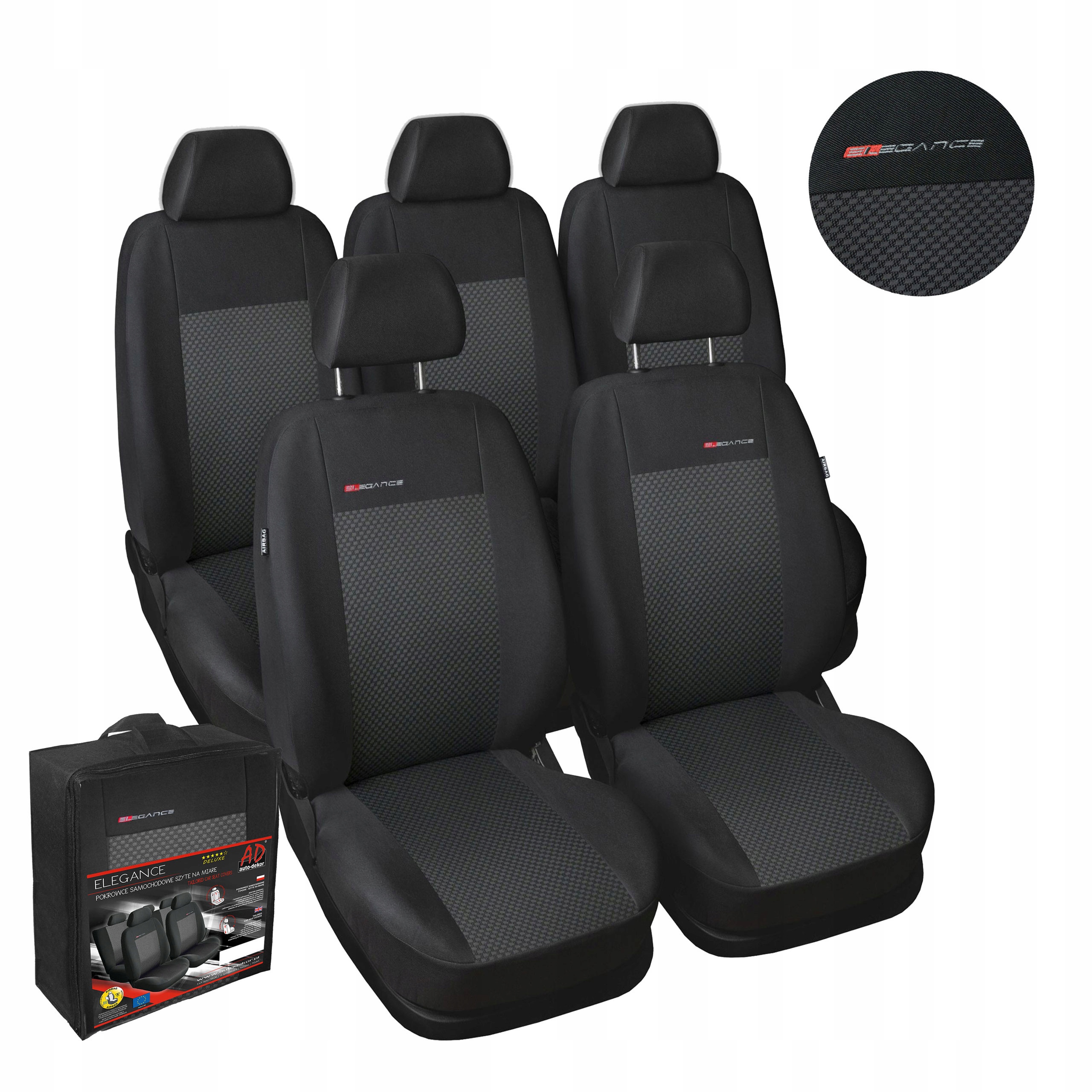 Meracie poťahy Citroen Berlingo II Pergeot Partner II zadné 3x1 2008-2018r